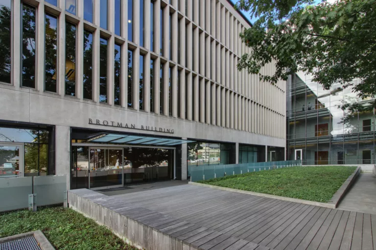 Exterior daylight view of the renovated, four-story Brotman Building at UW Medicine's Lake Union campus (Phase 1)